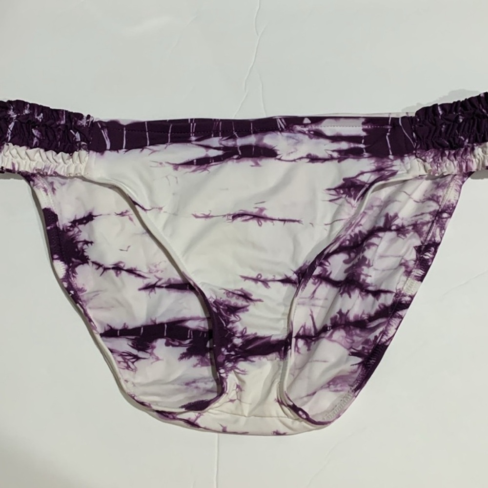 Lucky Brand Purple and White Tie-Dye Tankini, size L - Picture 5 of 7